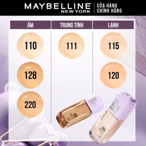 Kem Nền Maybelline Super Stay Up To 30H Lumi Matte Foundation 35ml - Bắt Sáng, Che Phủ Cao, Siêu Nhẹ Mặt